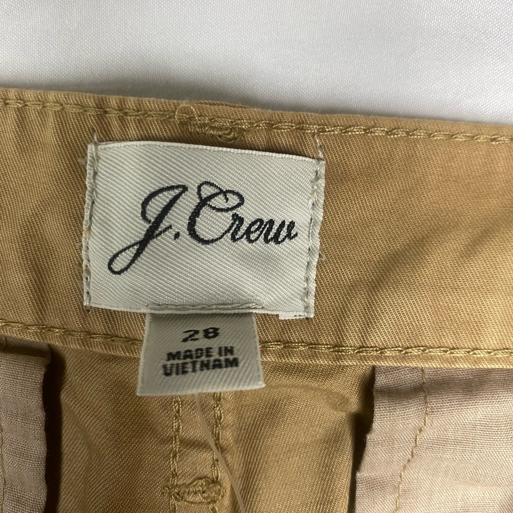 J. Crew Tan Chinos,Slouchy boyfriend chino size 28 - Picture 3 of 16
